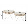 Abilaudade komplekt YING valge, 2 tk