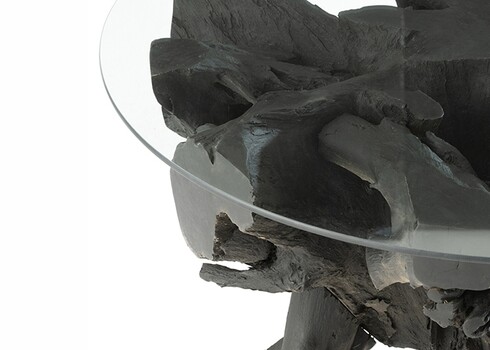 Diivanilaud RAOUL must, 90x90xH45 cm