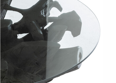 Diivanilaud RAOUL must, 90x90xH45 cm