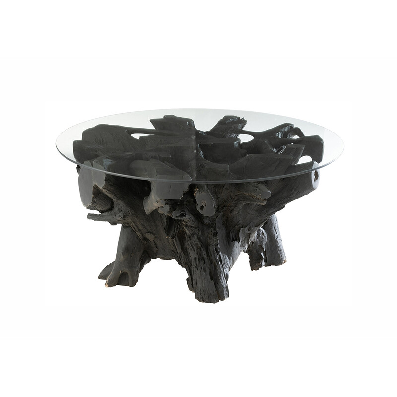 Diivanilaud RAOUL must, 90x90xH45 cm