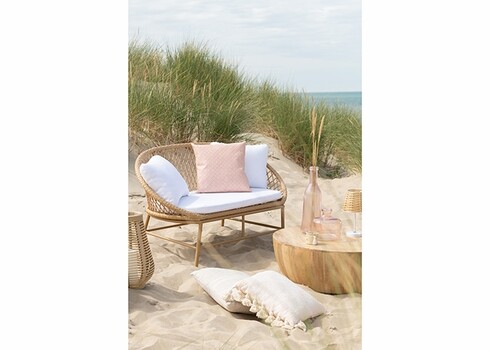 Diivanilaud CAMILLE naturaalne, 89x89xH32 cm