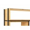 Riiul TINA pruun / must, 110x30xH185 cm