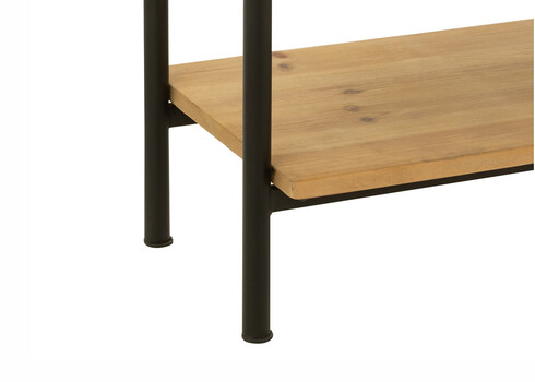 Riiul TINA pruun / must, 110x30xH185 cm