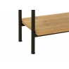 Riiul TINA pruun / must, 110x30xH185 cm