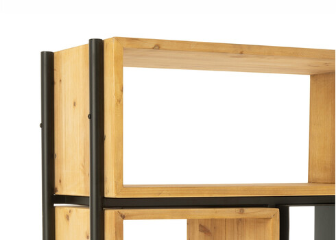 Seinariiul TINA pruun / must, 65x30xH185 cm