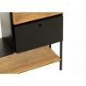 Seinariiul TINA pruun / must, 65x30xH185 cm