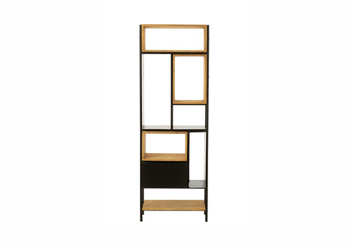 Seinariiul TINA pruun / must, 65x30xH185 cm