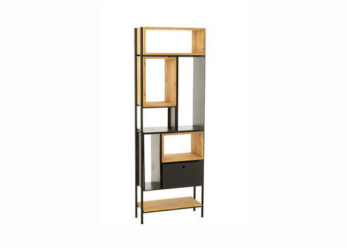 Seinariiul TINA pruun / must, 65x30xH185 cm