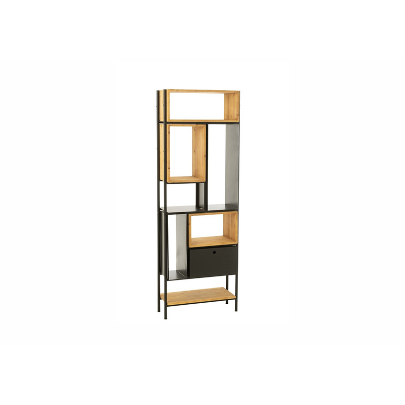 Seinariiul TINA pruun / must, 65x30xH185 cm