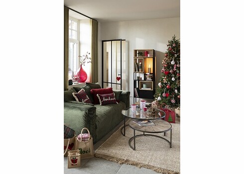 Seinariiul TINA pruun / must, 65x30xH185 cm