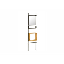 Seinariiul TINA pruun / must, 47x20xH180 cm