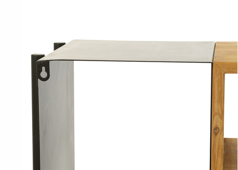 Konsoollaud TINA pruun / must, 120x30xH80 cm