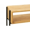Konsoollaud TINA pruun / must, 120x30xH80 cm