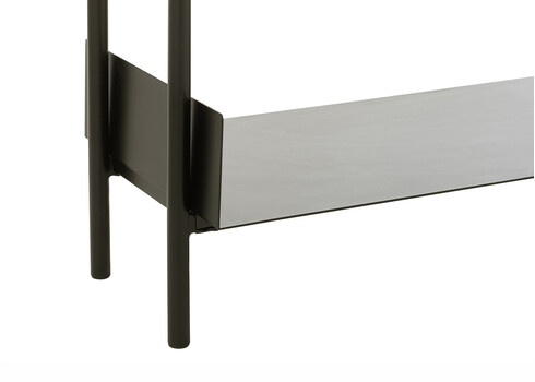 Konsoollaud TINA pruun / must, 120x30xH80 cm