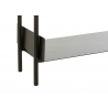 Konsoollaud TINA pruun / must, 120x30xH80 cm