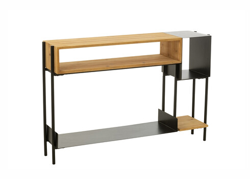 Konsoollaud TINA pruun / must, 120x30xH80 cm