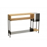 Konsoollaud TINA pruun / must, 120x30xH80 cm