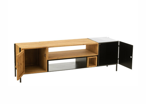 Tv-alus TINA pruun / must, 160x40xH50 cm
