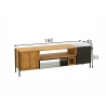 Tv-alus TINA pruun / must, 160x40xH50 cm