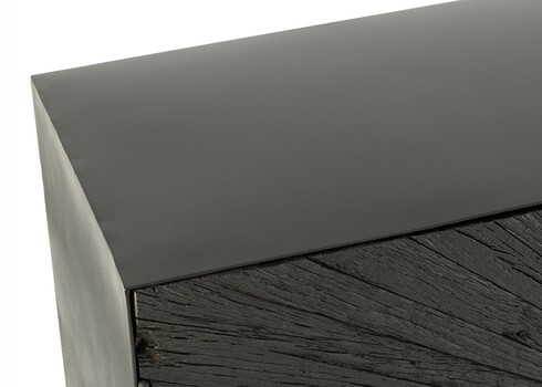 Kummut SHANIL must, 120x38xH81 cm