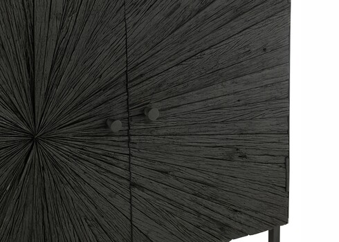 Kummut SHANIL must, 120x38xH81 cm