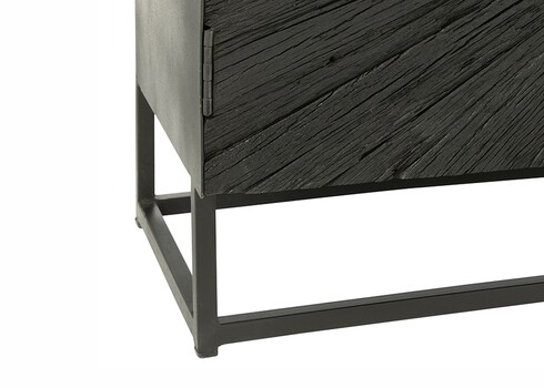 Kummut SHANIL must, 120x38xH81 cm