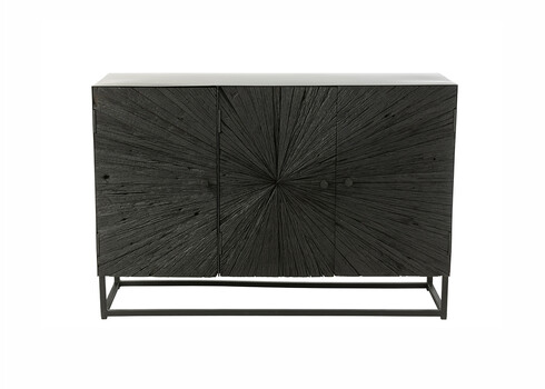 Kummut SHANIL must, 120x38xH81 cm