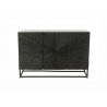 Kummut SHANIL must, 120x38xH81 cm