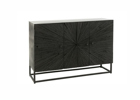 Kummut SHANIL must, 120x38xH81 cm