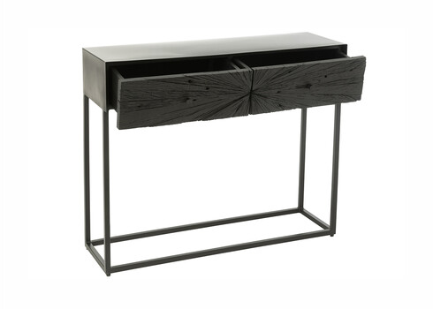 Konsoollaud SHANIL must, 100x33xH81 cm