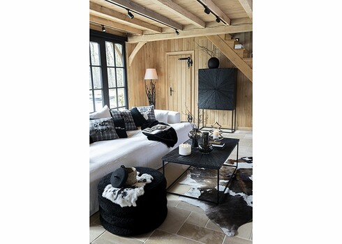 Diivanilaud SHANIL must, 121x70xH47 cm