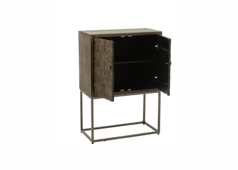 Kummut PINO tumepruun, 76x40xH122 cm