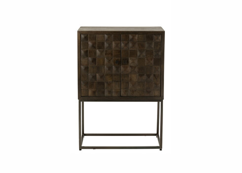 Kummut PINO tumepruun, 76x40xH122 cm