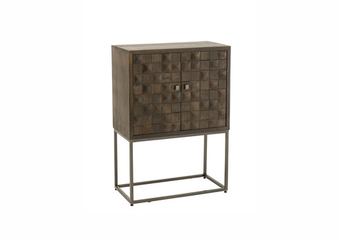 Kummut PINO tumepruun, 76x40xH122 cm