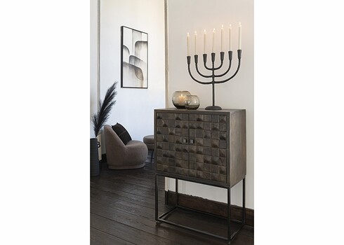 Kummut PINO tumepruun, 76x40xH122 cm