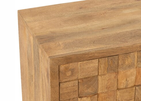 Kummut PINO naturaalne / kuldne, 76x40xH122 cm