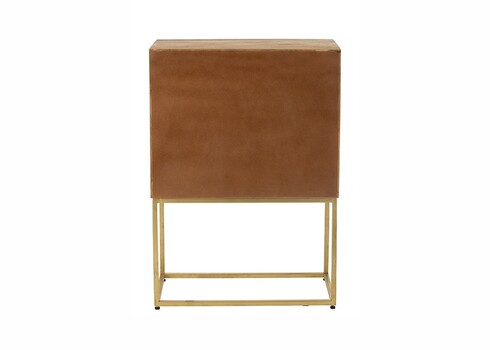 Kummut PINO naturaalne / kuldne, 76x40xH122 cm