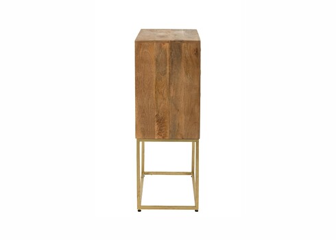 Kummut PINO naturaalne / kuldne, 76x40xH122 cm