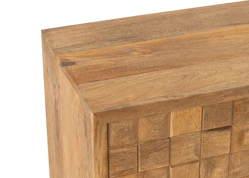 Kummut PINO naturaalne / kuldne, 89x42xH104 cm