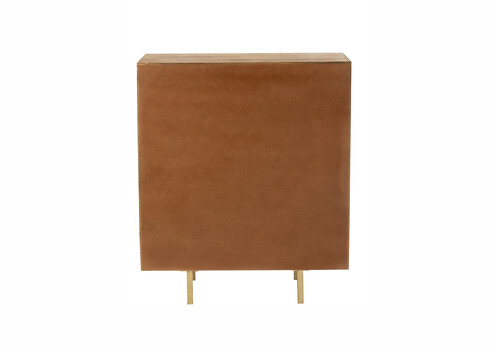 Kummut PINO naturaalne / kuldne, 89x42xH104 cm