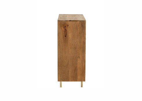 Kummut PINO naturaalne / kuldne, 89x42xH104 cm