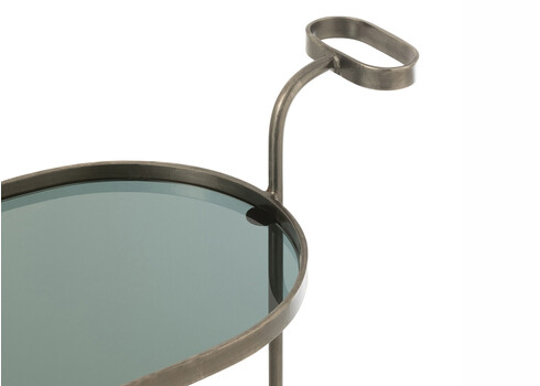 Serveerimiskäru TROLLEY hall, 74x42xH84 cm