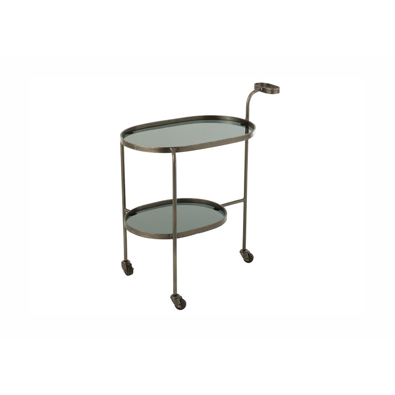 Serveerimiskäru TROLLEY hall, 74x42xH84 cm