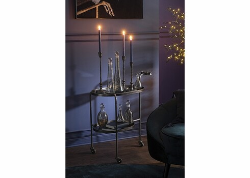 Serveerimiskäru TROLLEY hall, 74x42xH84 cm