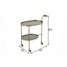 Serveerimiskäru TROLLEY pronks, 74x42xH84 cm