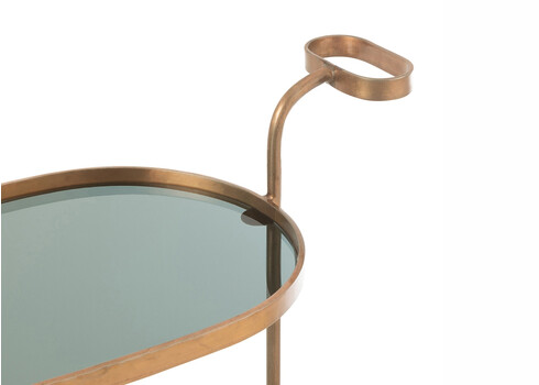 Serveerimiskäru TROLLEY pronks, 74x42xH84 cm