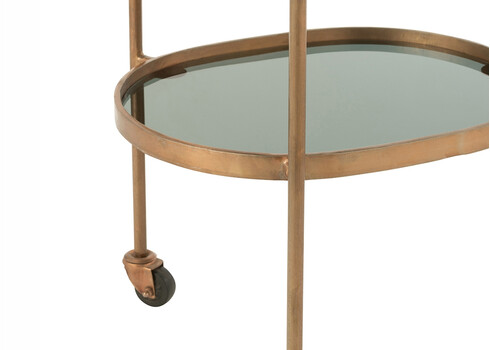 Serveerimiskäru TROLLEY pronks, 74x42xH84 cm