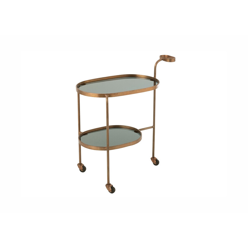 Serveerimiskäru TROLLEY pronks, 74x42xH84 cm