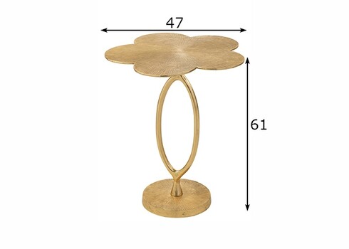 Abilaud APPOINT kuldne, 47x47xH61 cm