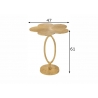 Abilaud APPOINT kuldne, 47x47xH61 cm